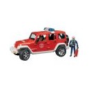 Jeep Wrangler brandweer met accessoires U02528 Bruder 1:16